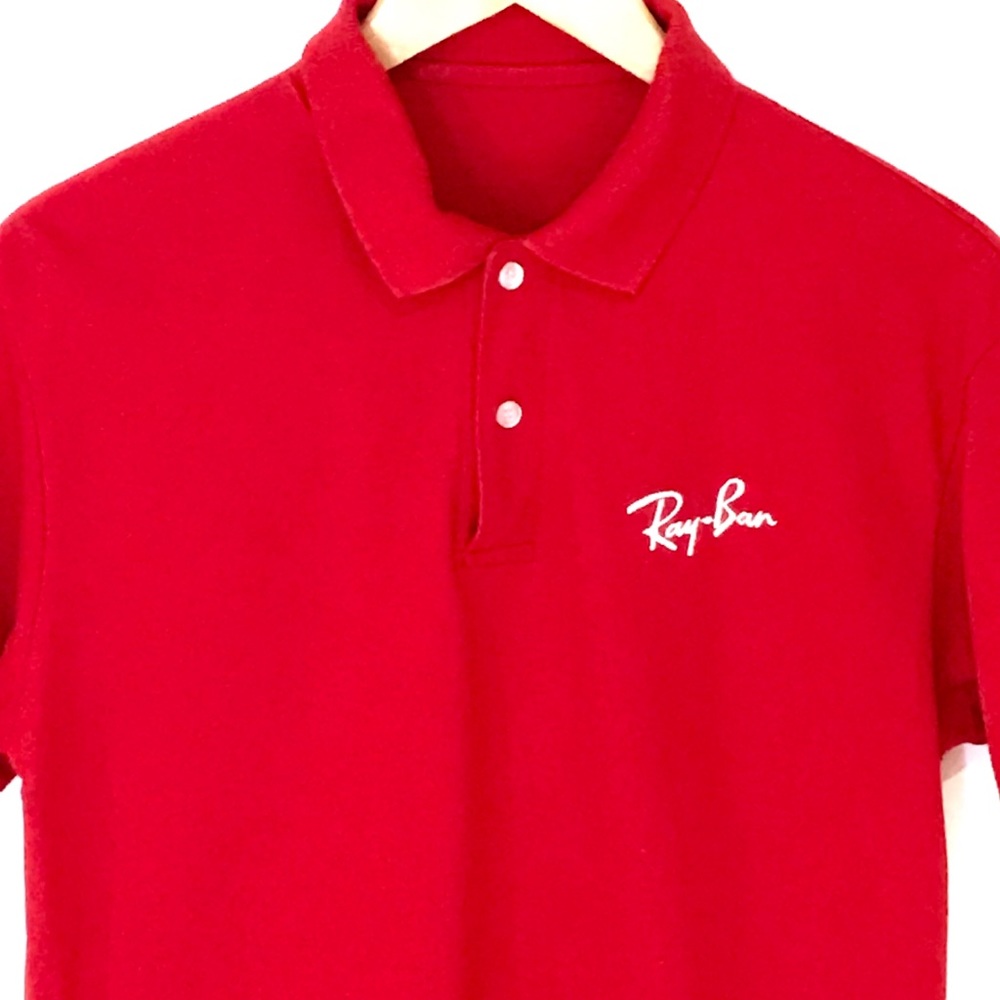 NWOT Ray-ban Red Short-Sleeved Polo Shirt